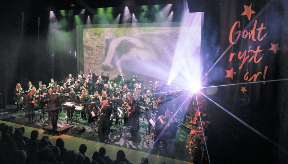TRADISJON: I Oppegård er det fast tradisjon at Oppegård Janitsjar blåser i gang det nye året med en storstilt konsert. Her fra 2024-konserten.