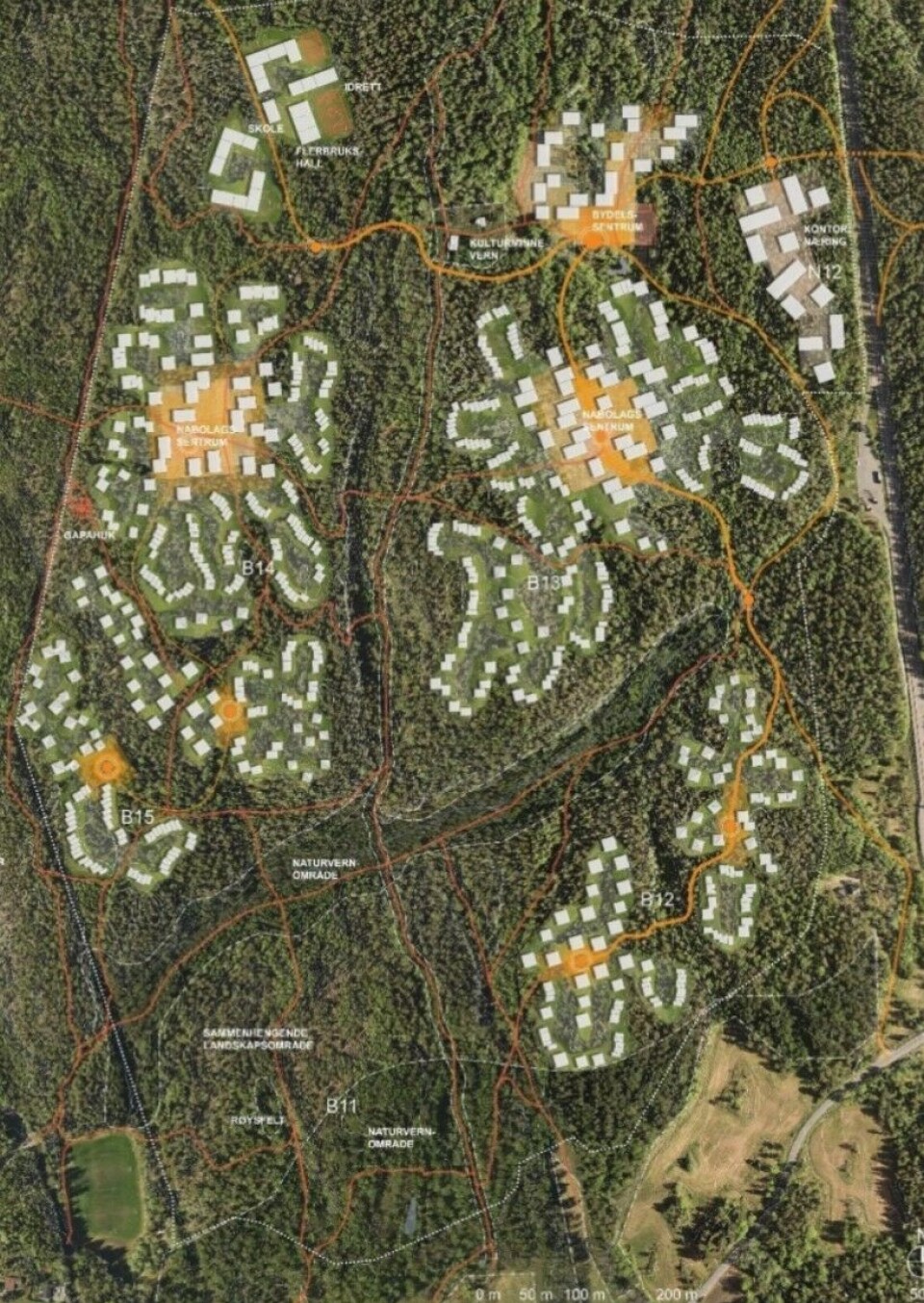 SVARTSKOG: Dette er området FRP ønsker at OBOS skal få realisere sin miljølandsby.