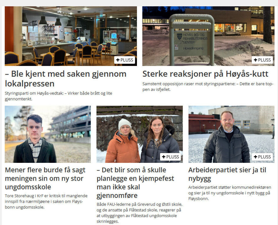 BARE LOKALT: Ikke Oslo, Drøbak, Ås eller Enebakk. På OAvis får du kun lokale saker.