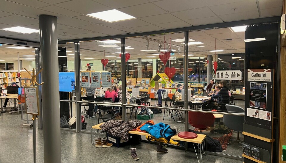 MYE MOROR: Biblioteket er full av store og små aktiviteter, for store og små.