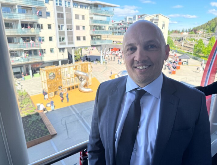 17. MAI-TALER: Pekka Lunderfaret hadde æren av å holde årets hovedtale under 17. mai-feiringen på Kolbotn.