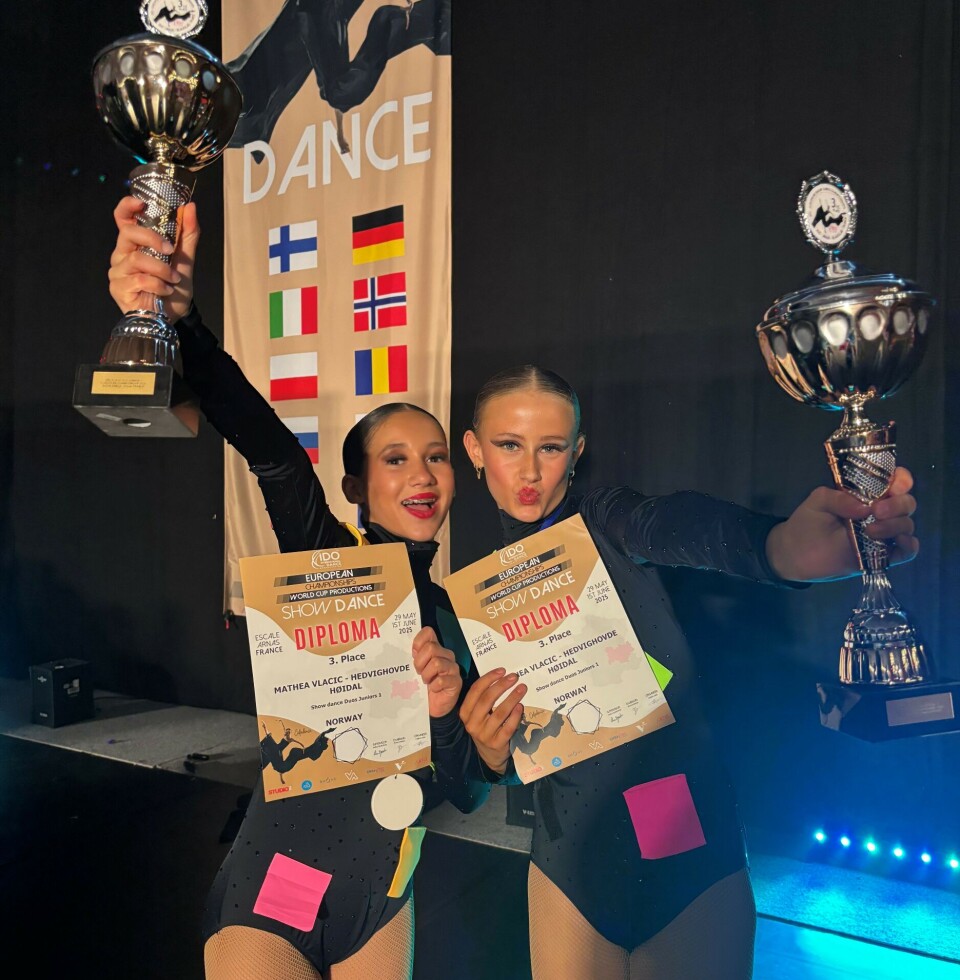 TOK EM-MEDALJE: Mathea Vlacic og Hedvig Hovde Høidal imponerte stort under EM ii Show Dance.