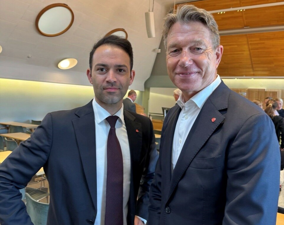 SAMSTEMTE: Ap-duoen Mani Hussaini og Terje Aasland er enige om at Norgespris er en farbar vei.