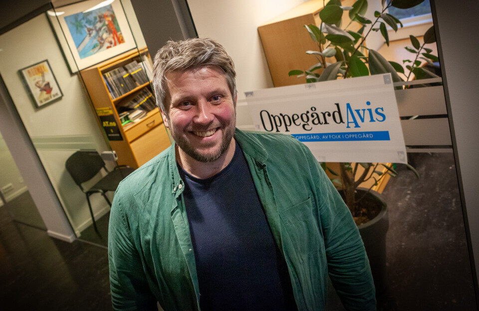 TAKKER: Eskil Bjørshol er redaktør i Oppegård Avis.