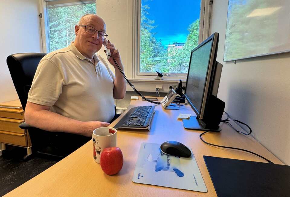 KJENT SYN: Slik vil kollegiet i Bjørgu huske Finn Mobæk - alltid på tråden med kunder.