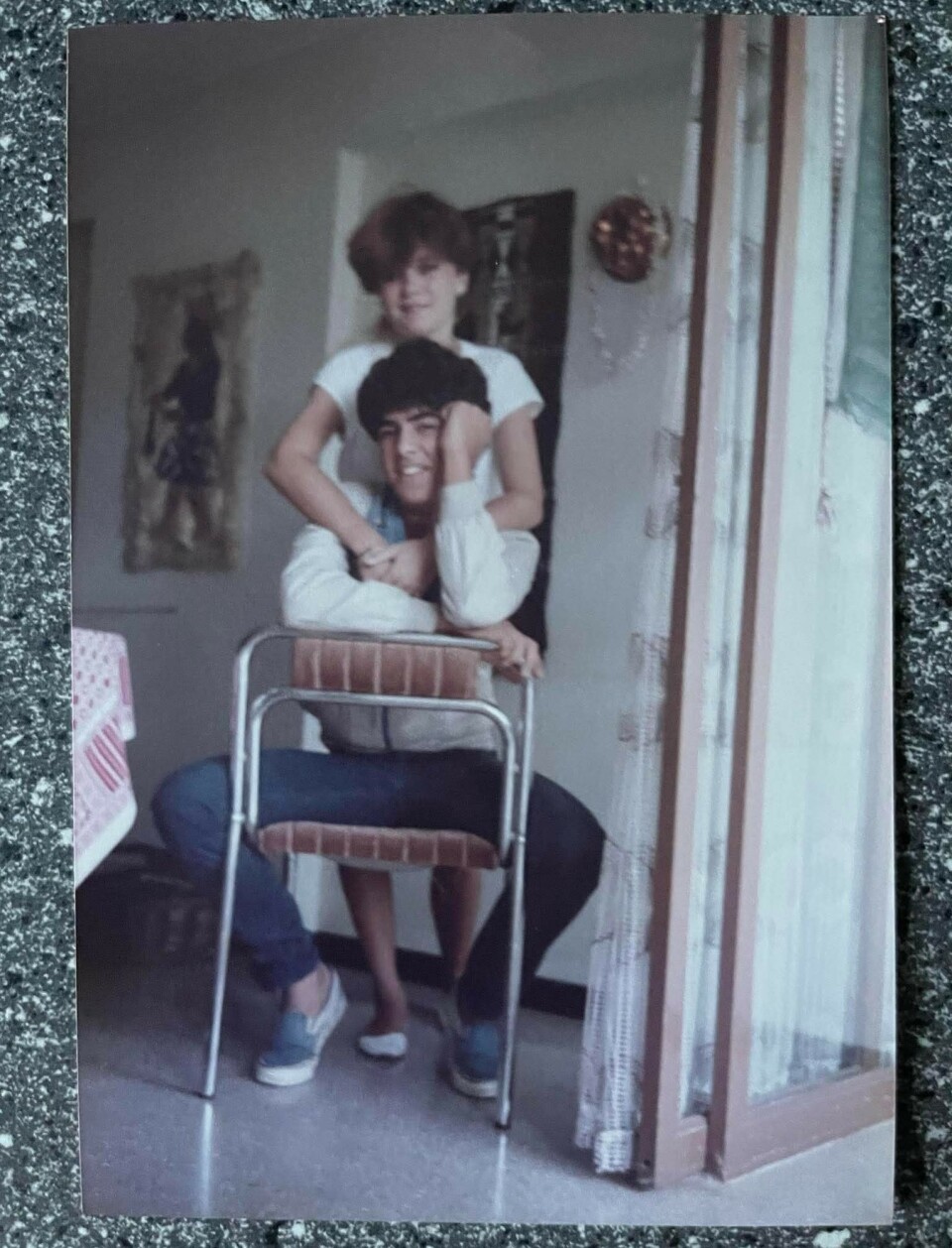 PAPA DONT'T PREACH: Michelle og Diego, en gang på det glade 80-tall.