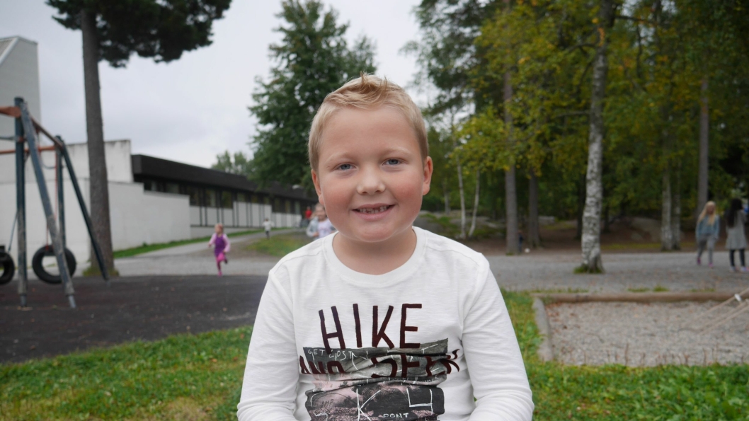 HERLIG KAR: Kornelius Waalmann Eriksen i klasse 1A på Sofiemyrtoppen har planer om å bli flyver i Norwegian.
