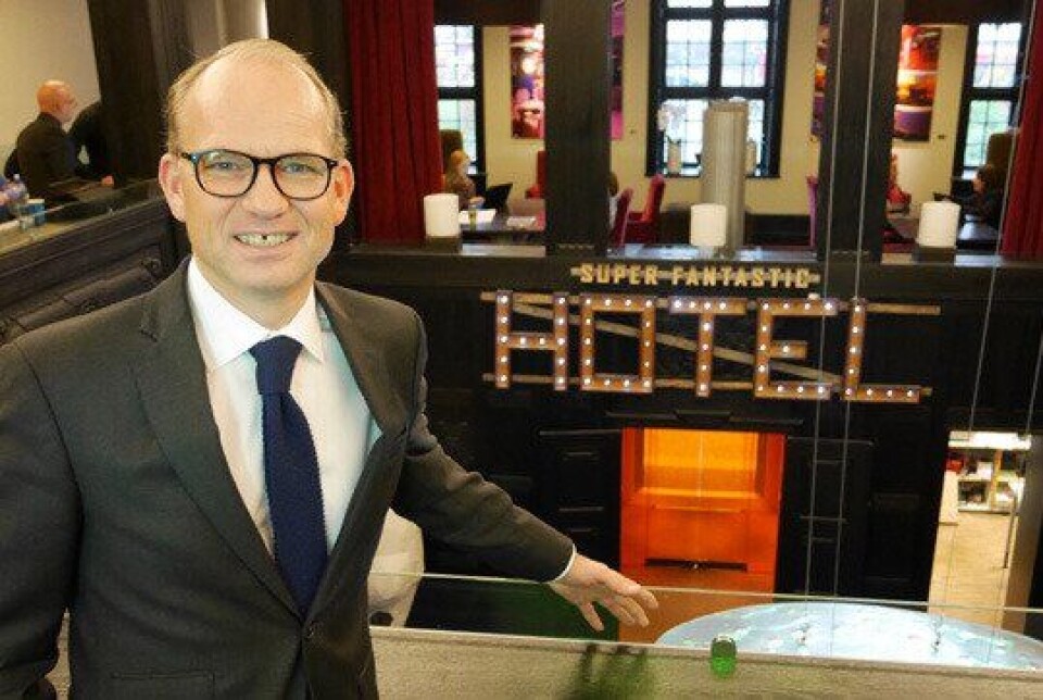 KLAR TIL Å KJØRE PÅ: Torgeir Silseth, administrerende direktør i Nordic Choice Hotels, er klar som bare det til å drifte hotellet. KLAR TIL Å KJØRE PÅ: Torgeir Silseth, administrerende direktør i Nordic Choice Hotels, er klar som bare det til å drifte hotellet.
