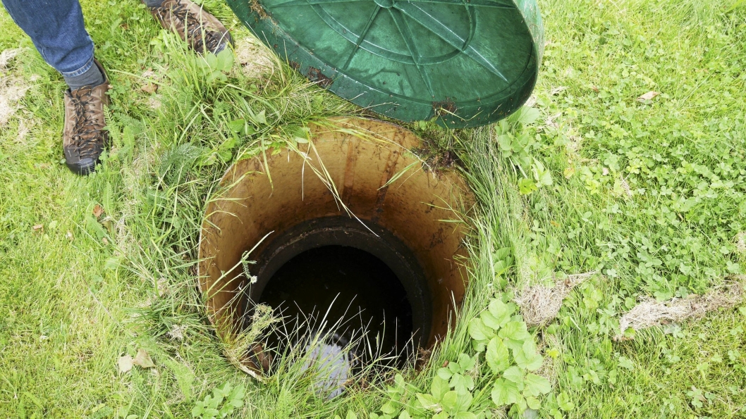 SEPTIKTANK: Innbyggerne på Svartskog bruker i dag slike septiktanker, egne små kloakkrenseanlegg for oppsamling av toalettavfall.