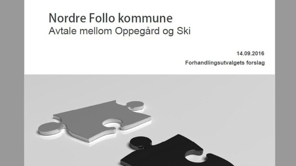 KLAR FOR POLITISK BEHANDLING: Her kan du lese avtalen mellom Oppegård og Ski i sin helhet! KLAR FOR POLITISK BEHANDLING: Her kan du lese avtalen mellom Oppegård og Ski i sin helhet!