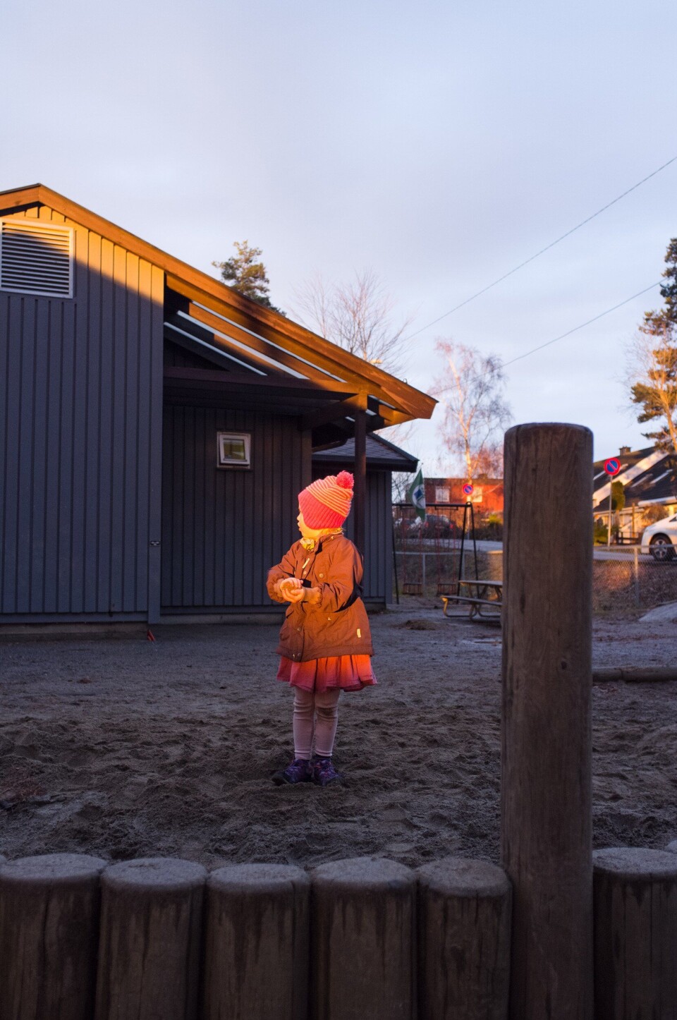 FRA LEKEAPPARAT TIL SAND: Her er det ingen lekeapparater igjen. FRA LEKEAPPARAT TIL SAND: Her er det ingen lekeapparater igjen.