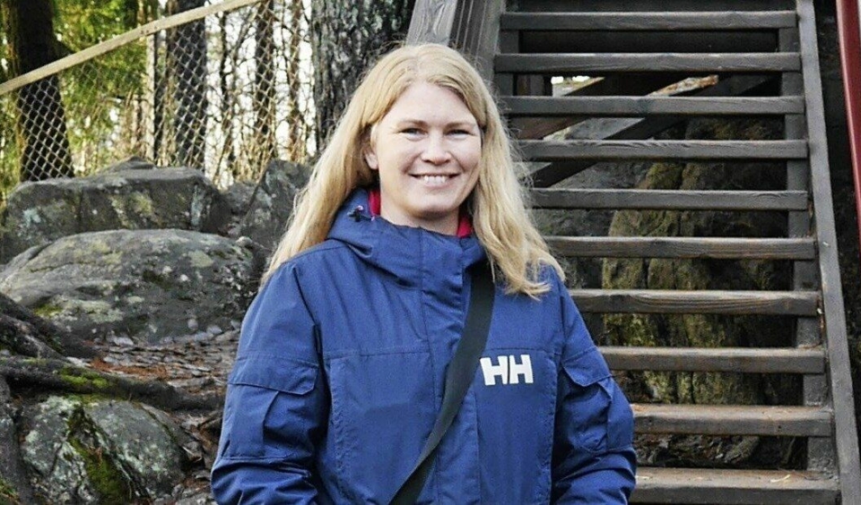 KUN DEN NYE LYSLØYPEN: – Oppegård kommune skal rydde i den nye lysløypetraseen, sier Heidi Tomten, virksomhetsleder for UTE Oppegård.