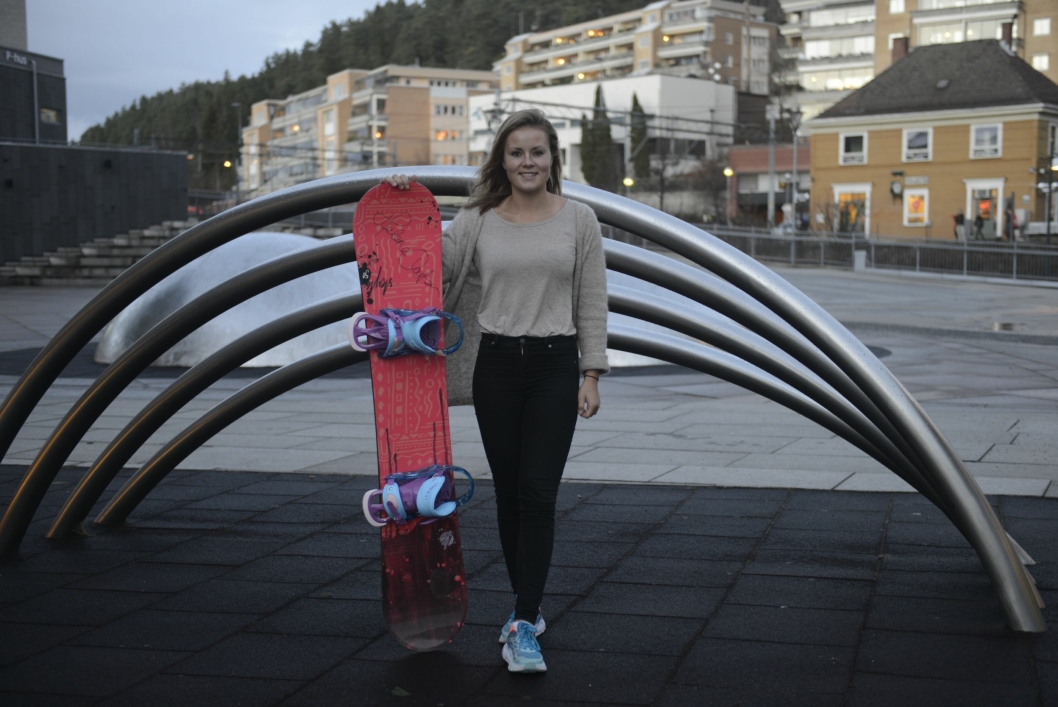 SMILER BRETT: Helene Olafsen er lettet over å ha tatt et endelig valg med å avslutte snowboardkarrierren.
