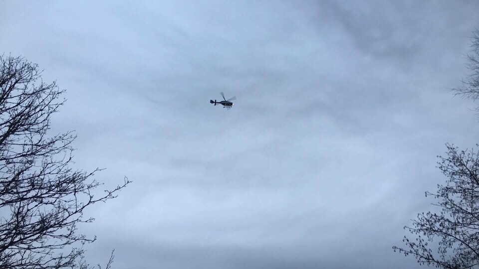 HELIKOPTERSØK: Politiet har nå satt i gang med et nytt helikoptersøk. Foto: Anders Nordheim Dahl.