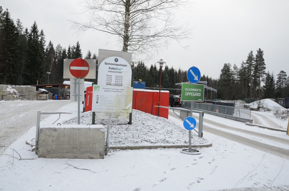 POPULÆR: Follo Rens gjenvinningsstasjon på Sofiemyr. POPULÆR: Follo Rens gjenvinningsstasjon på Sofiemyr.