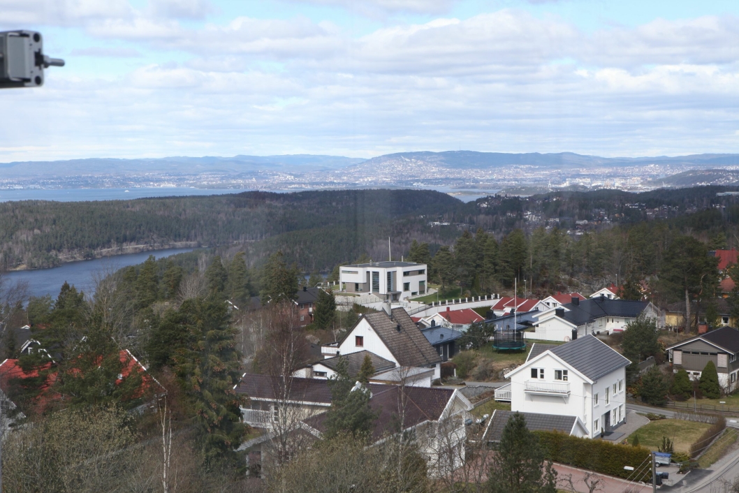 FANTASTISK UTSIKT: På toppen av vannverket har man utsikt over nesten hele Østlandet.