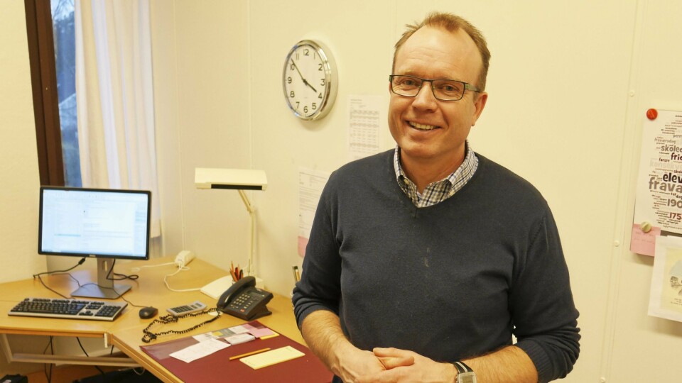 GLEDER SEG TIL Å BEGYNNE SOM REKTOR: – Skolen jobberaktivt med læringsmiljøprosjektet, noe jeg har tro på vil gi gode resultater, sier Kjetil Myklebust. GLEDER SEG TIL Å BEGYNNE SOM REKTOR: – Skolen jobberaktivt med læringsmiljøprosjektet, noe jeg har tro på vil gi gode resultater, sier Kjetil Myklebust.