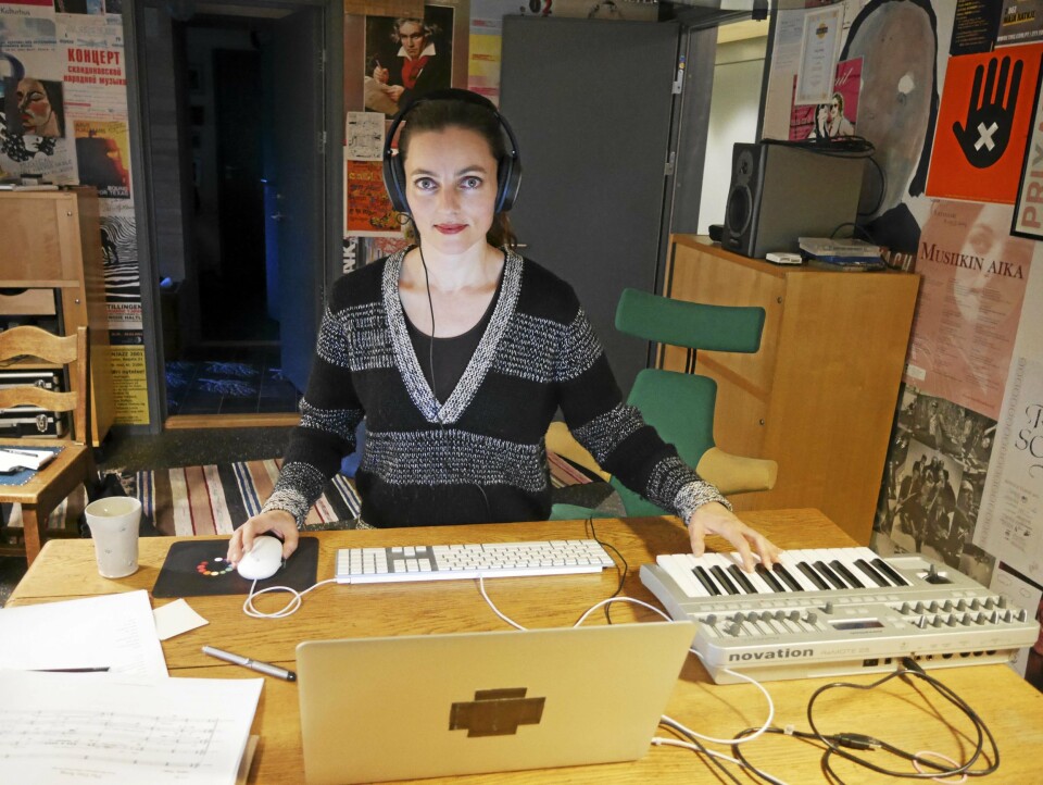 I STUDIO: Maja S. K. Ratkje jobber aller helst hjemmefra. I STUDIO: Maja S. K. Ratkje jobber aller helst hjemmefra.