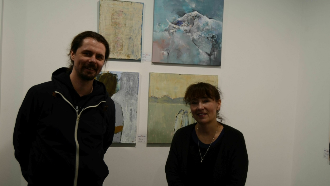 UTSTILLINGSKLARE: Anders Bodahl og Sissel Egden er to av kunstnerne du kan se bilder av på utstillingen!