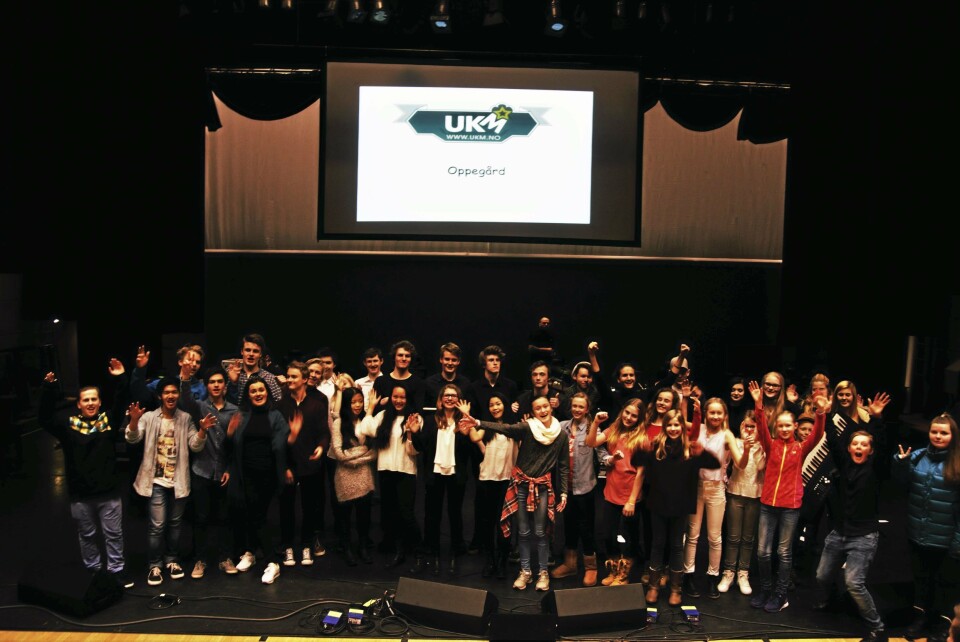 FRA I FJOR: Slik så det ut på scenen under UKM i 2016. FRA I FJOR: Slik så det ut på scenen under UKM i 2016.