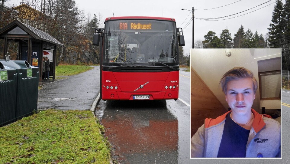 HIT, MEN IKKE LENGER: Nicklas Olsen Hoff er medlem av Unge Høyre, og ønsker å få til en buss mellom Oppegård og Ski. Han mener det er på høy tid at bussene går lenger enn bare til Greverud kirke. HIT, MEN IKKE LENGER: Nicklas Olsen Hoff er medlem av Unge Høyre, og ønsker å få til en buss mellom Oppegård og Ski. Han mener det er på høy tid at bussene går lenger enn bare til Greverud kirke.