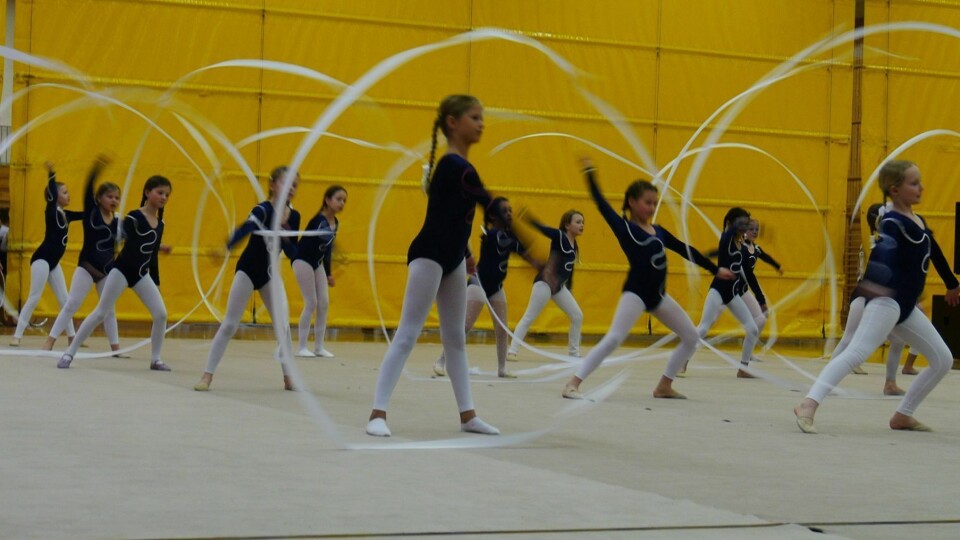 FEIENDE FLOTT: Dansen med vimpler var feiende flott og nydelig å se på! FEIENDE FLOTT: Dansen med vimpler var feiende flott og nydelig å se på!