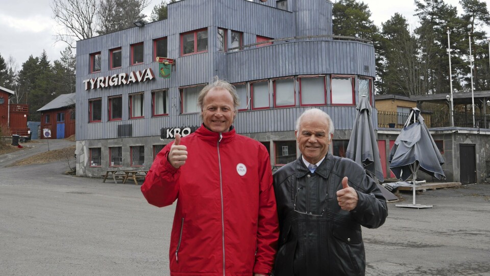 KLARE FOR Å OVERTA: Formann Bjørn G. Johannesen i NVK (t.h.) og generalsekretær Børre Skiaker i KNA og gleder seg til å ta Tyrigrava i bruk. – Vi tar over hele bygget i 2021, men får nøkkelen i mai, sier de to. KLARE FOR Å OVERTA: Formann Bjørn G. Johannesen i NVK (t.h.) og generalsekretær Børre Skiaker i KNA og gleder seg til å ta Tyrigrava i bruk. – Vi tar over hele bygget i 2021, men får nøkkelen i mai, sier de to.