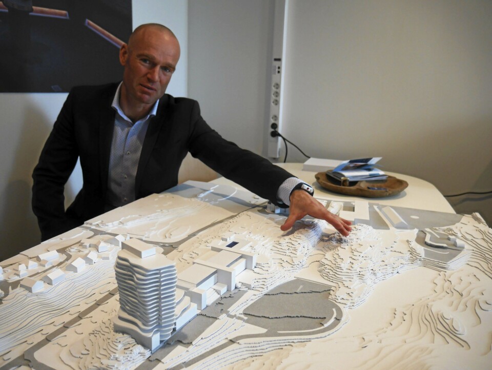 KLAR FOR Å BYGGE HOTELL: Prosjektleder Thomas Gundersen. KLAR FOR Å BYGGE HOTELL: Prosjektleder Thomas Gundersen.