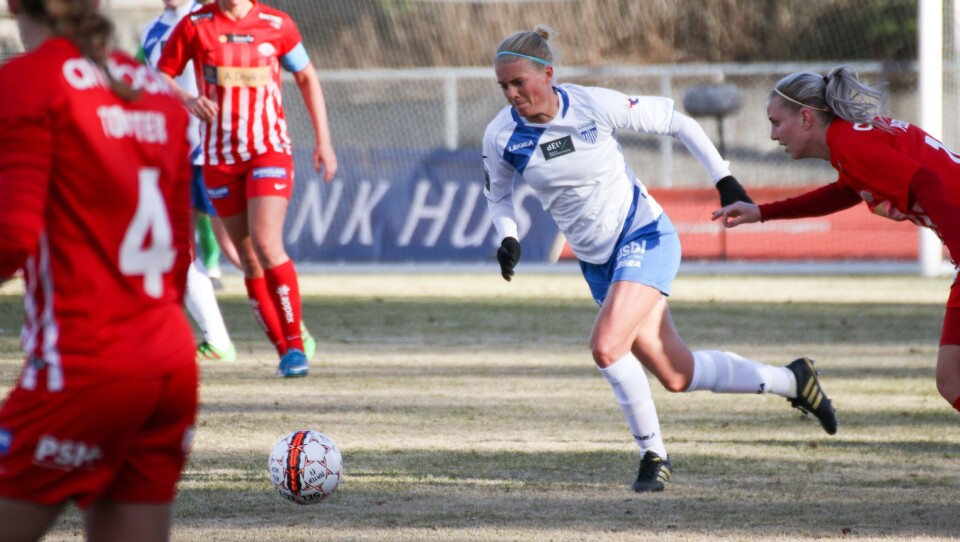 SUPERGOD: Solveig Gulbrandsen var tilbake på banen - for én kamp, ifølge henne selv. SUPERGOD: Solveig Gulbrandsen var tilbake på banen - for én kamp, ifølge henne selv.