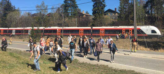 160 passasjerer evakuert ved Greverud stasjon