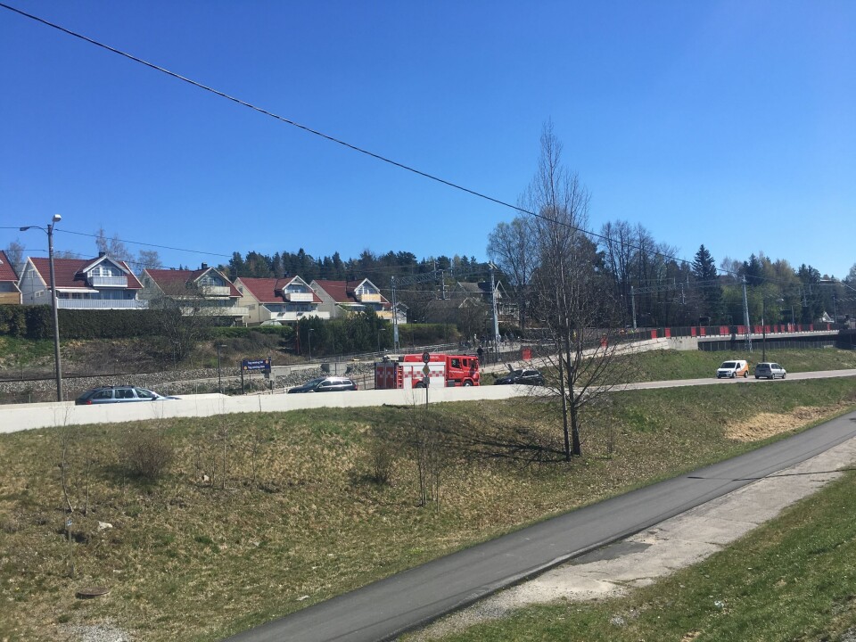 HER SKJEDDE DET: Slik ser det ut på Greverud stasjon akkurat nå. HER SKJEDDE DET: Slik ser det ut på Greverud stasjon akkurat nå.