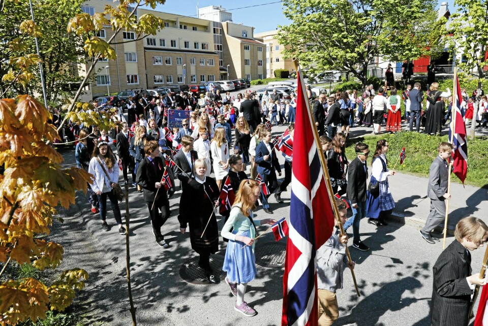 FESTDAG: Det var strålende vær på 17.mai 2016.