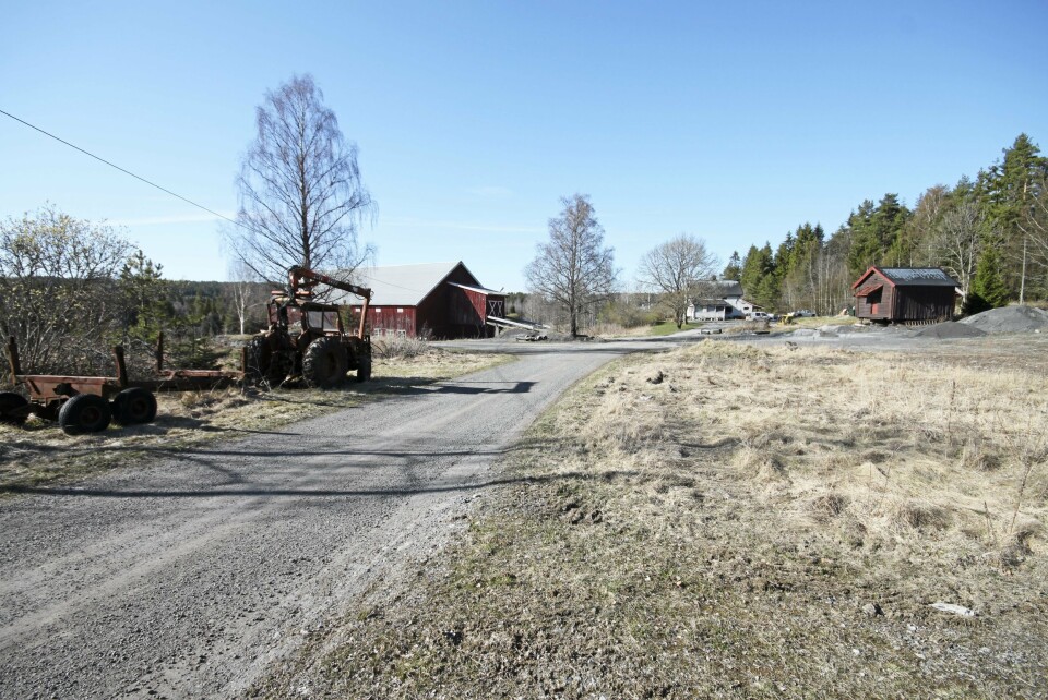 HER SKAL SENTERET BYGGES: Slik ser Taraldrud gård ut i dag. Her skal PNB bygges. HER SKAL SENTERET BYGGES: Slik ser Taraldrud gård ut i dag. Her skal PNB bygges.