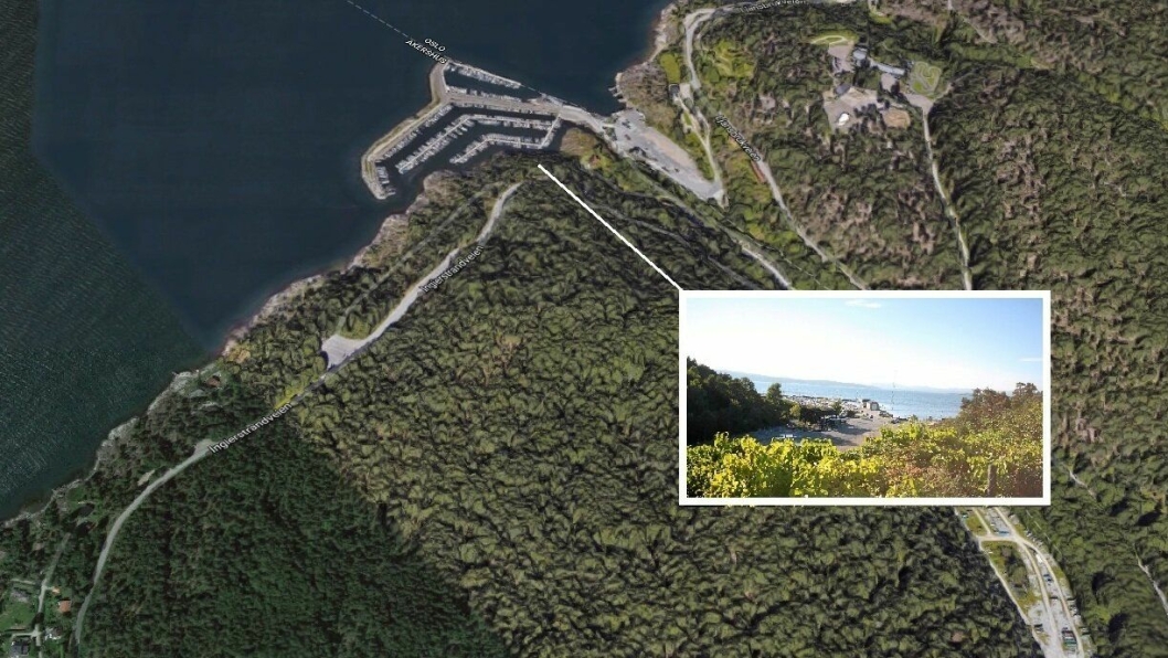 HER SKJEDDE DET: Ulykken skjedde mellom Bestemorstranda og Hvervenbukta, ikke langt fra Oppegård båthavn (innfelt)