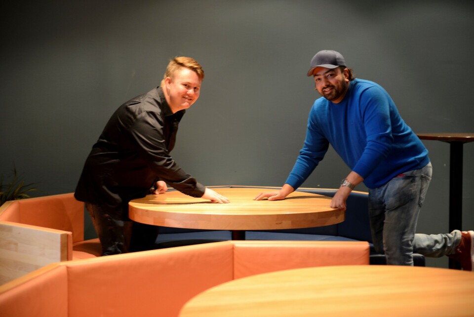 SHUFFLE: Veggen skal slås ut, og til høsten kommer det shuffleboard på plass i sportsbaren. SHUFFLE: Veggen skal slås ut, og til høsten kommer det shuffleboard på plass i sportsbaren.