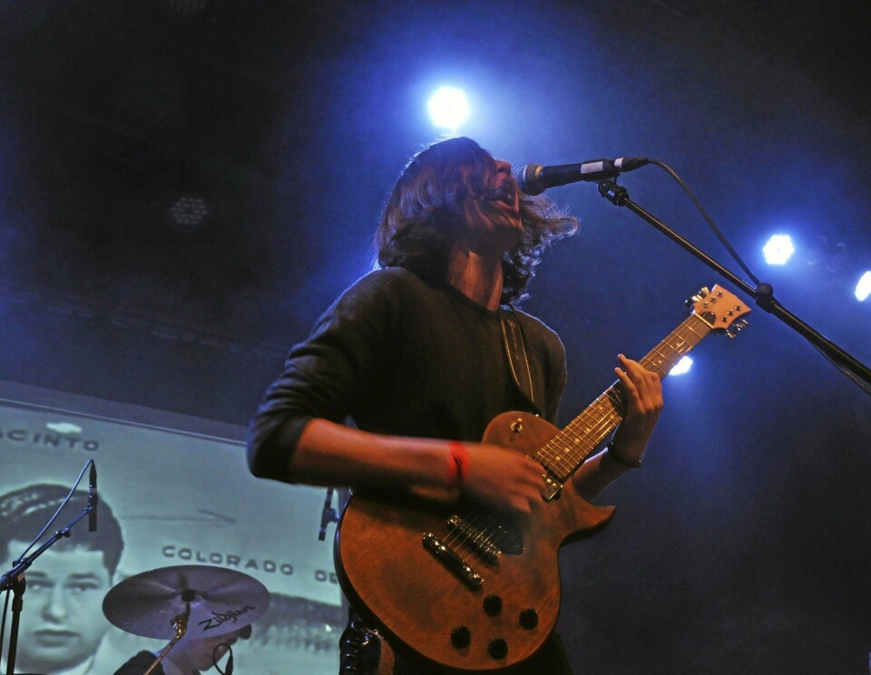 TIL TOPPS: Tobias Huse er frontfigur i doom metal-bandet Æsthetica, og her opptrer de på UKM. I senere tid har de opptrådt blant annet på Blix i Oslo. I fjor gikk de helt til landsfinalen i UKM. TIL TOPPS: Tobias Huse er frontfigur i doom metal-bandet Æsthetica, og her opptrer de på UKM. I senere tid har de opptrådt blant annet på Blix i Oslo. I fjor gikk de helt til landsfinalen i UKM.