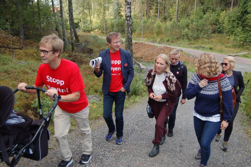 SKOLEVEI: Dette er skolevei for mange barn som skal til Tårnåsen skole, og det er samme vei som fører til beredskapssenteret. SKOLEVEI: Dette er skolevei for mange barn som skal til Tårnåsen skole, og det er samme vei som fører til beredskapssenteret.