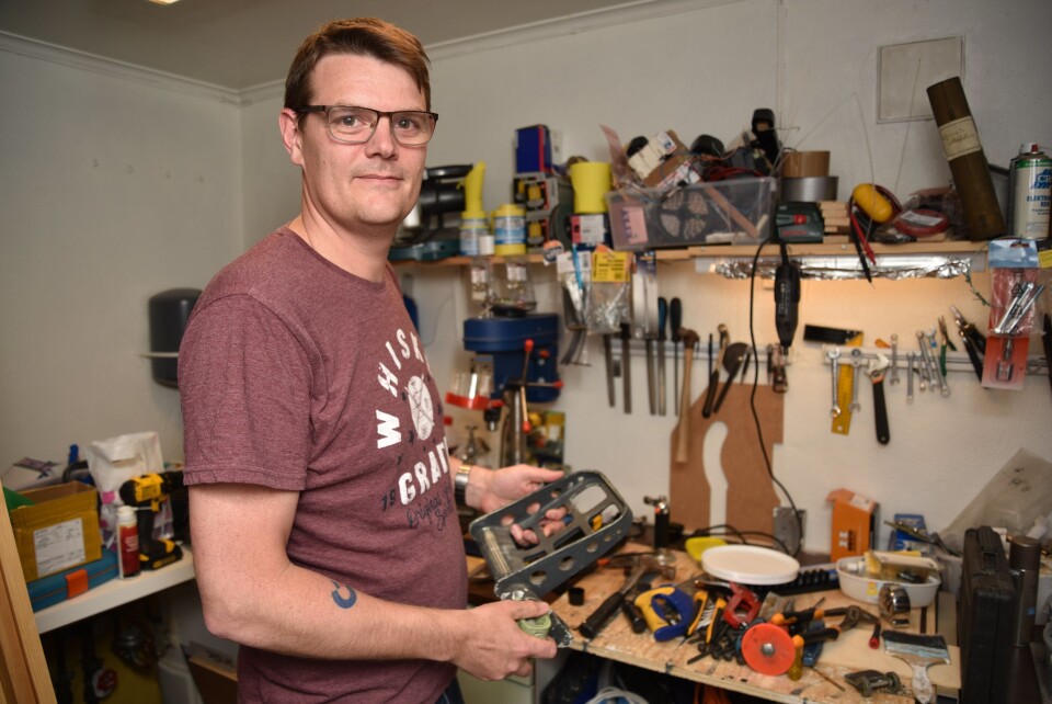 UTVIKLES STADIG: Neste prosjekt for Geir Teigo er å få inn enda et sett med pedaler i cockpiten.. UTVIKLES STADIG: Neste prosjekt for Geir Teigo er å få inn enda et sett med pedaler i cockpiten..