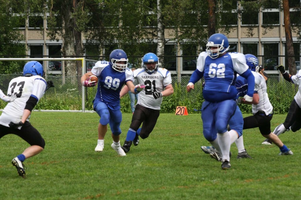 ACTION: Kolbotn HUnters er et gjen med dyktive spillere, som har et godt samhold, og som er gode representaer både for egen sport og for kommunen..