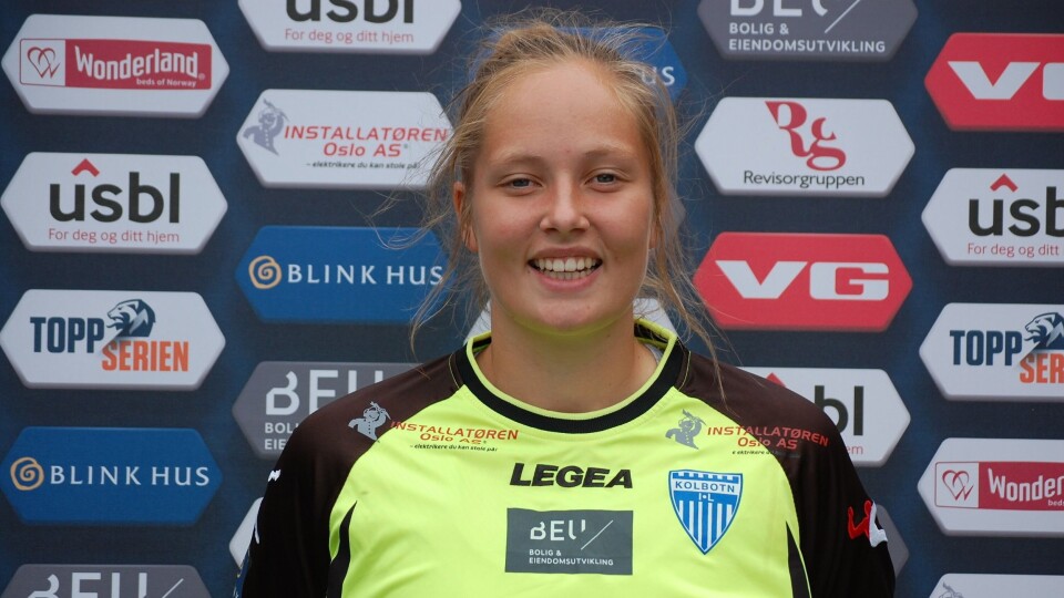 KLAR: Aurora Watten Mikalsen er Kolbotns keepertalent, og nå skal hun atter en gang i krigen for Norge! KLAR: Aurora Watten Mikalsen er Kolbotns keepertalent, og nå skal hun atter en gang i krigen for Norge!