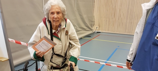 Marit Bjørklund (104) er kommunens eldste velger!