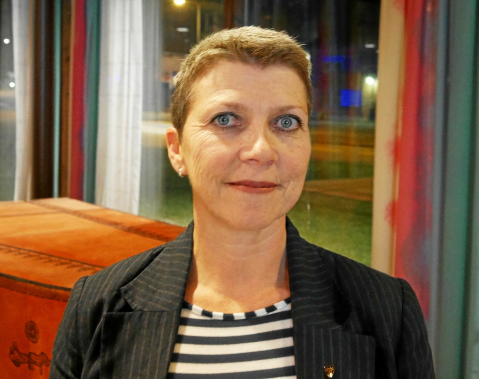 FORNØYD: Kommunestyrerepresentant og UMP-medlem Anne-Beth Skrede (A)..