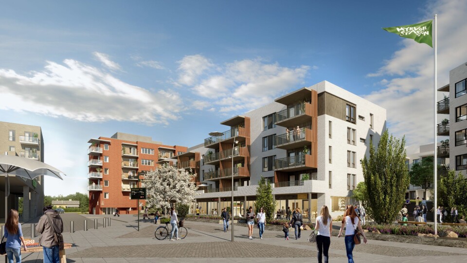 NEDE PÅ TOGET: På torget skal det bli både nødvendig handelsvirksomhet og boliger av alle slag, både leiligheter og rekkehus. NEDE PÅ TOGET: På torget skal det bli både nødvendig handelsvirksomhet og boliger av alle slag, både leiligheter og rekkehus.