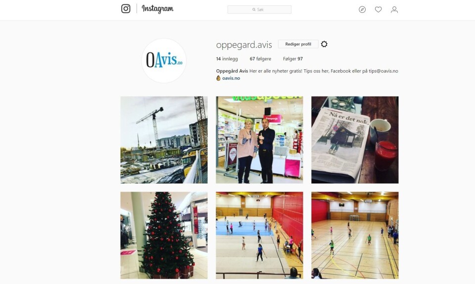 HELT PÅ NETT: Vi sender ut utvalgte bilder til en egen feed på oavis.no HELT PÅ NETT: Vi sender ut utvalgte bilder til en egen feed på oavis.no