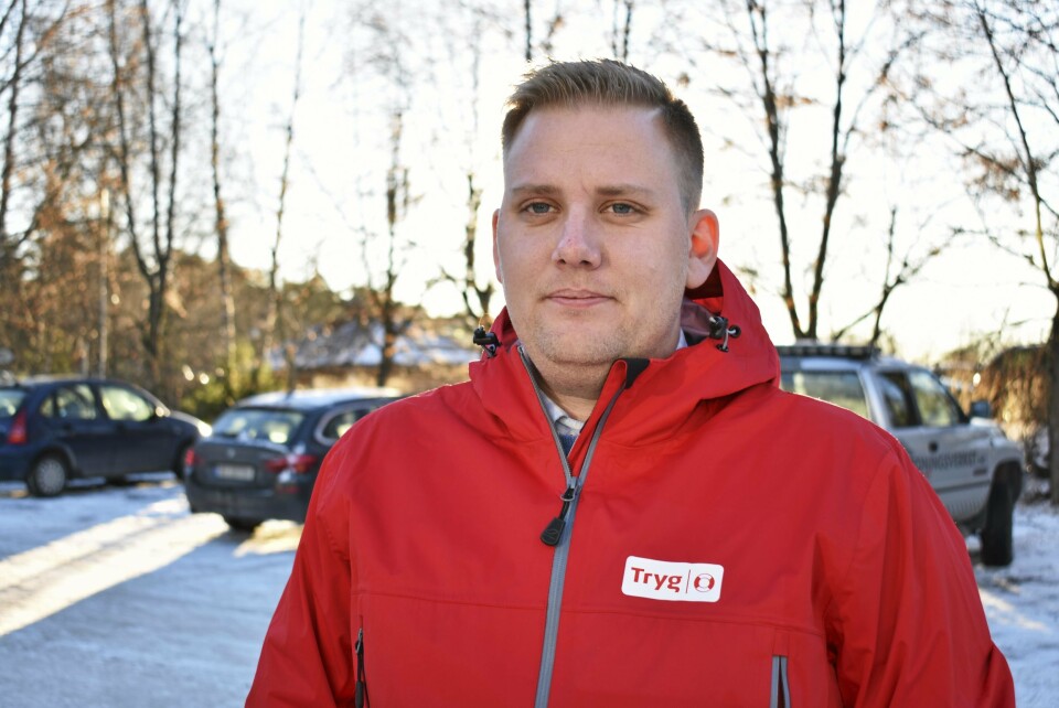 TRYGG: Kim Bergseth (35) er daglig leder i Tryg Forsikrings nye salgssenter på Kolbotn. TRYGG: Kim Bergseth (35) er daglig leder i Tryg Forsikrings nye salgssenter på Kolbotn.