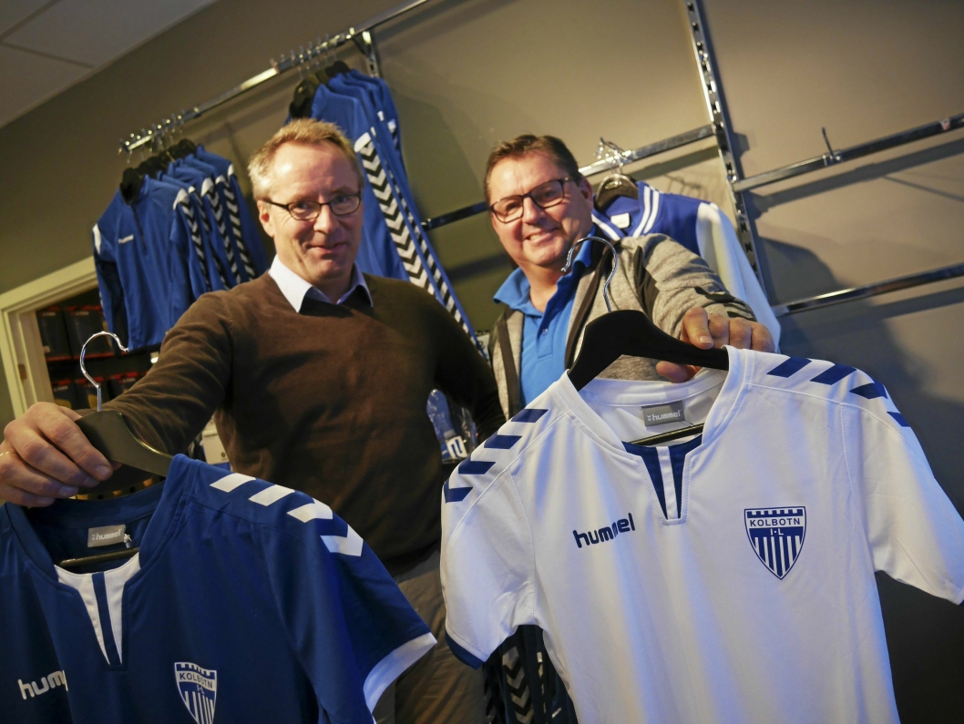 FORNØYDE: Både daglig leder i KIL, Harald Vaadal (t.v.) og innehaver Erik Eeg i Follo Sport på Sofiemyr, er glade for den nye avtalen.