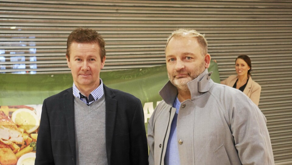 GLEDER SEG: Geir Sjøvold (t.v.) og Kjetil Døviken er eiere av O'Learrys, som nå kommer til Kolbotn torg. GLEDER SEG: Geir Sjøvold (t.v.) og Kjetil Døviken er eiere av O'Learrys, som nå kommer til Kolbotn torg.