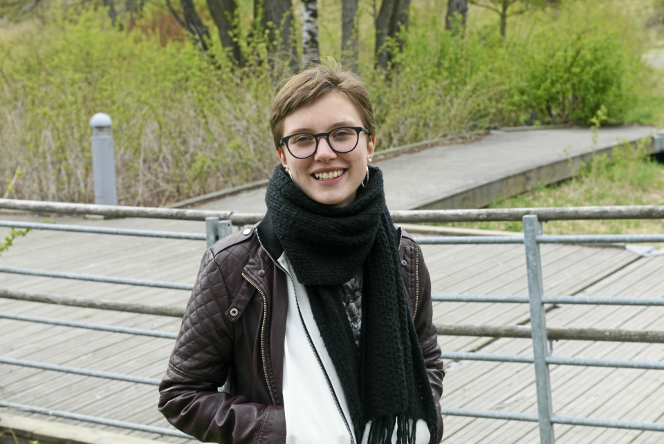 BRENNER FOR EN GRØNN FREMTID: Jenny Jæger, lokallagsleder i Oppegård Natur og Ungdom.