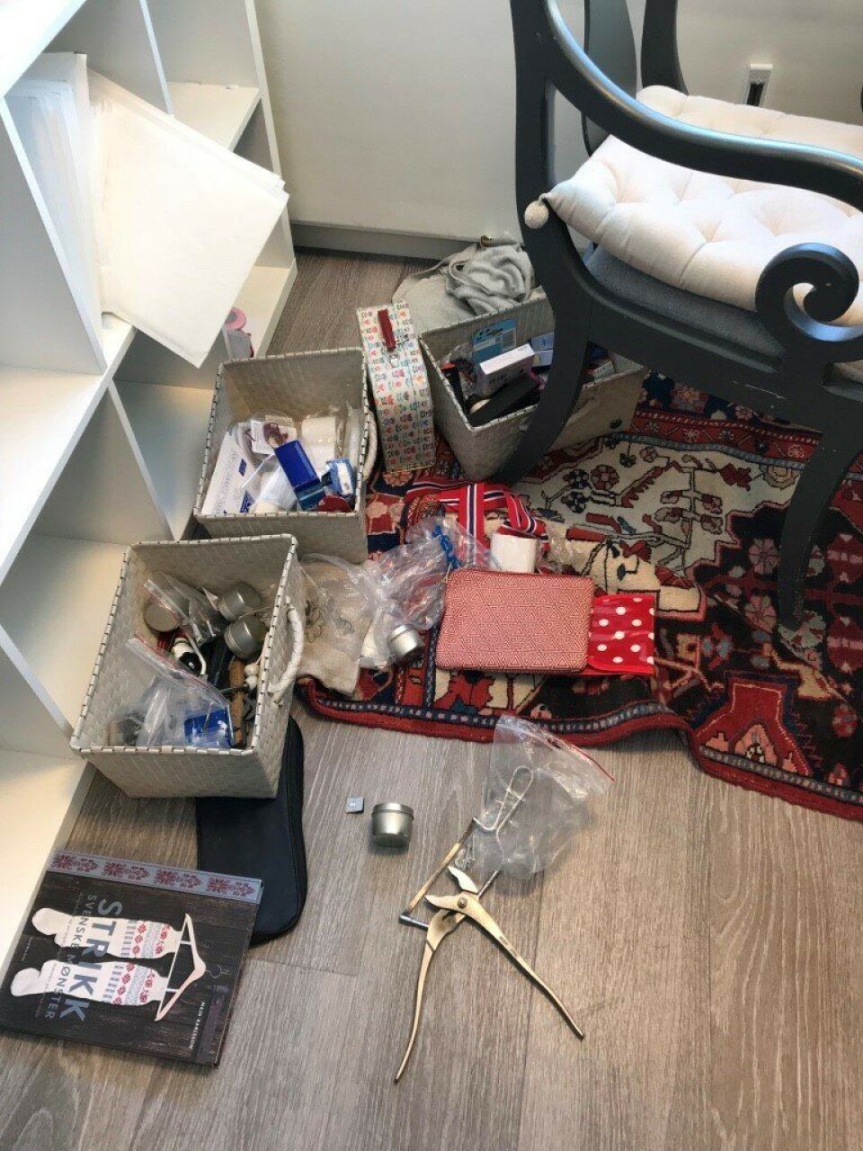 KAOS: Slik etterlot tyvene åstedet. KAOS: Slik etterlot tyvene åstedet.