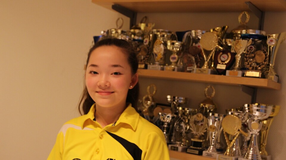 STÅLKONTROLL: Hanna Hovden er regnet som distriktets kanskje største bordtennistalent. STÅLKONTROLL: Hanna Hovden er regnet som distriktets kanskje største bordtennistalent.